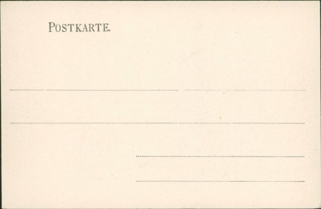 Adressseite der Ansichtskarte Eisenach, Bahnhof