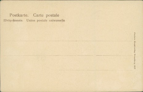 Adressseite der Ansichtskarte Thann, Münster-Orgel