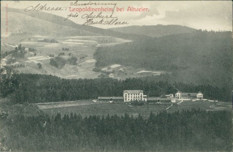 Alte Ansichtskarte Altweier / Aubure, Leopoldinenheim