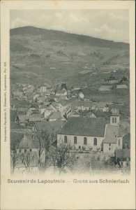 Alte Ansichtskarte Schnierlach / Lapoutroie, Gesamtansicht