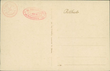 Adressseite der Ansichtskarte Rappoltsweiler / Ribeauvillé, Andenken von Dusenbach, schwebende Madonna