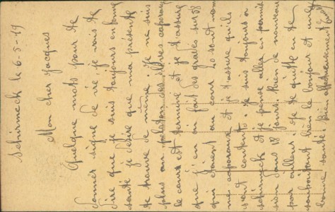 Adressseite der Ansichtskarte Schirmeck, Panorama