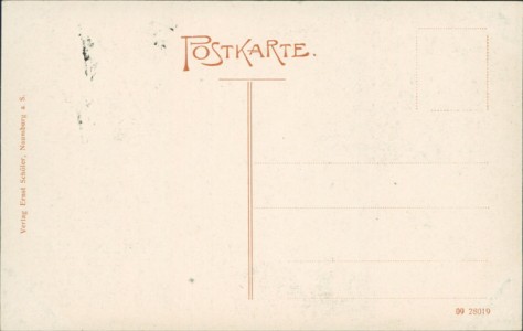 Adressseite der Ansichtskarte Naumburg (Saale), Inneres vom Dom
