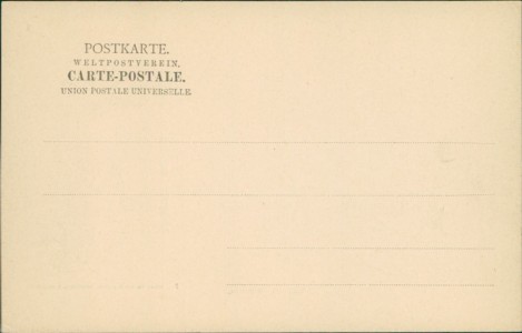 Adressseite der Ansichtskarte Gotha, Schloss