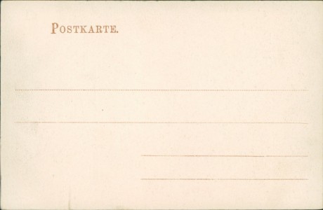 Adressseite der Ansichtskarte Bad Blankenburg, Wasserfall u. Lösches Hall