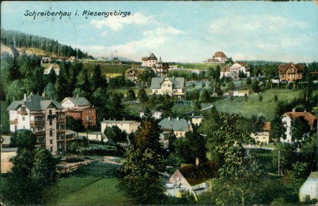 Alte Ansichtskarte Schreiberhau / Szklarska Poręba, Teilansicht