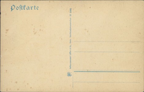 Adressseite der Ansichtskarte Crimmitschau-Dennheritz, Teilansicht