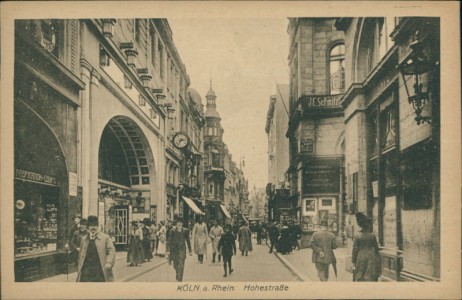 Alte Ansichtskarte Köln, Hohestraße