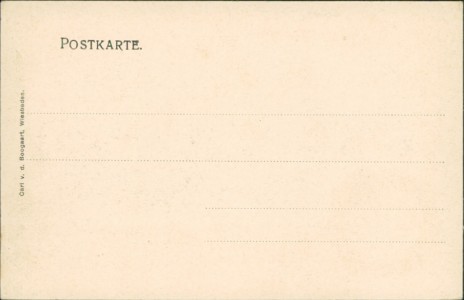 Adressseite der Ansichtskarte Köln, Heumarkt mit Friedrich Wilhelm-Denkmal