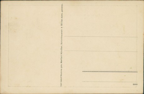 Adressseite der Ansichtskarte Puchheim, Gefangenenlager Puchheim b. München. Lazarett