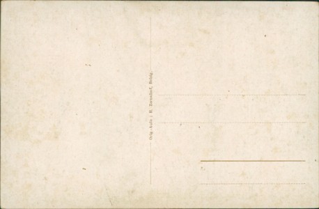 Adressseite der Ansichtskarte Zschopau, Oberförsterei Dippmannsdorf, Kr. Belzig