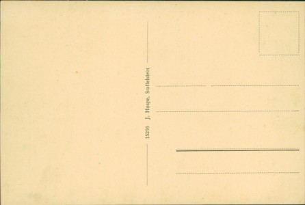 Adressseite der Ansichtskarte Schweinfurt, Marktplatz mit Rückertdenkmal