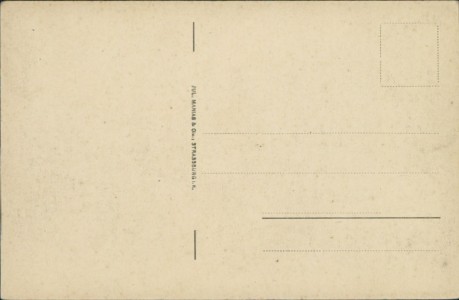 Adressseite der Ansichtskarte Rastatt, Kriegsstrasse