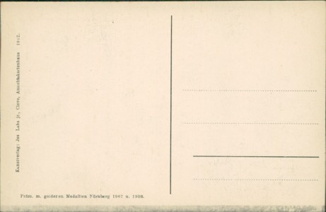 Adressseite der Ansichtskarte Kleve, Blick auf Kermisdahl und Sternbusch vom Echo aus