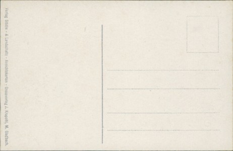 Adressseite der Ansichtskarte Moers, Hauptbahnhof