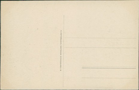 Adressseite der Ansichtskarte Ottersweier, Kurhaus Hundseck