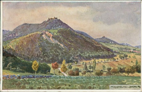 Alte Ansichtskarte Madenburg bei Landau, Pfalz, 
