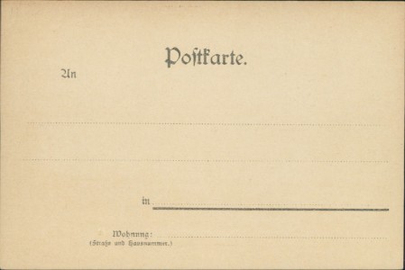Adressseite der Ansichtskarte Dresden, Albrechtschlösschen