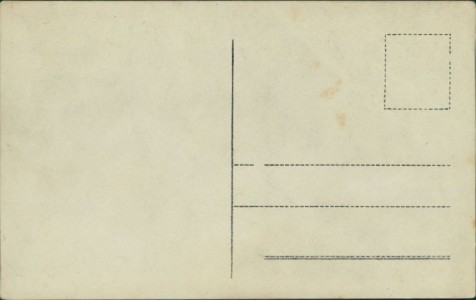 Adressseite der Ansichtskarte Ludwigshafen am Rhein-Oppau, Explosion, zerstörtes Wohnhaus