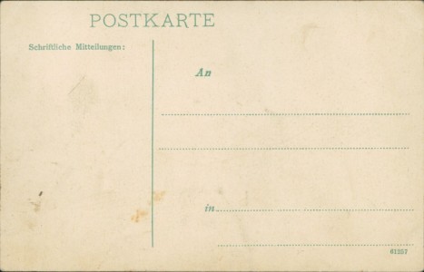 Adressseite der Ansichtskarte Harzgerode-Güntersberge, Gesamtansicht