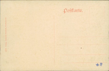 Adressseite der Ansichtskarte Zwickau-Niederplanitz, vom Schulberg aus gesehen