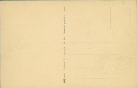 Adressseite der Ansichtskarte Leipzig, Der neue Hauptbahnhof