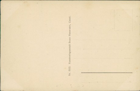 Adressseite der Ansichtskarte Gotha, Arnoldiplatz mit Straßenbahn