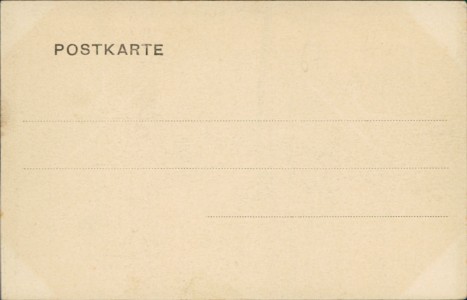 Adressseite der Ansichtskarte Kehl, Faber-Denkmal