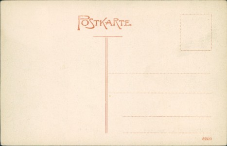 Adressseite der Ansichtskarte Freudenstadt, Marktplatz