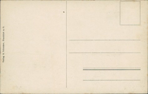 Adressseite der Ansichtskarte Frankfurt (Oder), Rathaus, Nordseite