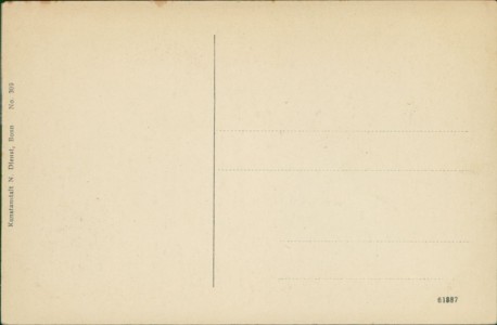 Adressseite der Ansichtskarte Bad Honnef, Partie am Rhein mit Brücke