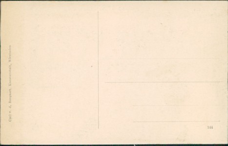 Adressseite der Ansichtskarte Wiesbaden, Neues Krieger-Denkmal im Nerotal