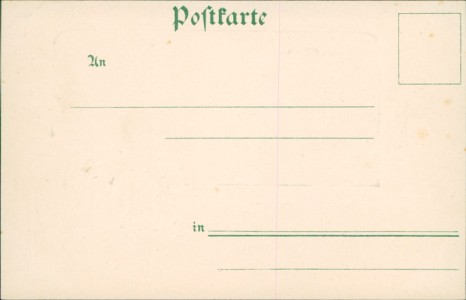 Adressseite der Ansichtskarte Gruss aus Eisenach, Blick auf die Wartburg