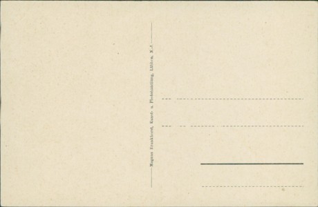 Adressseite der Ansichtskarte Lübben (Spreewald), Weg zur Pfaueninsel