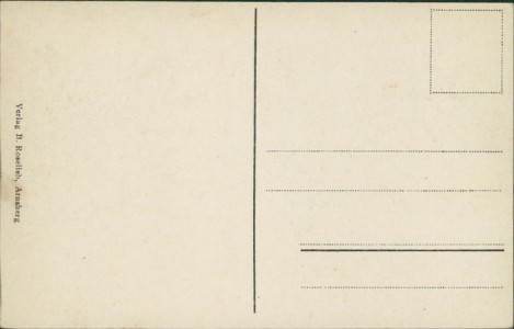 Adressseite der Ansichtskarte Arnsberg, Partie am Rathaus