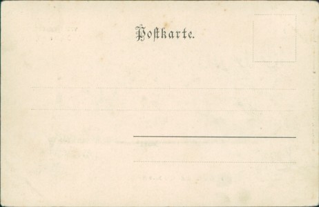 Adressseite der Ansichtskarte Bad Gandersheim, Brosenderkrug, Inh. Heinr. Hampe. Station für Radfahrer No. 900