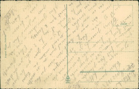 Adressseite der Ansichtskarte Datteln, Hohe Straße