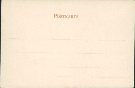 Adressseite der Ansichtskarte Dresden, Schützenkaserne