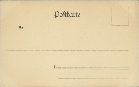 Adressseite der Ansichtskarte Magdeburg, Alter Markt mit Rathaus im Schnee