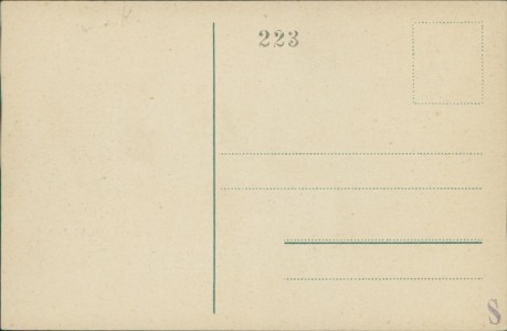 Adressseite der Ansichtskarte Memmingen, Teilansicht