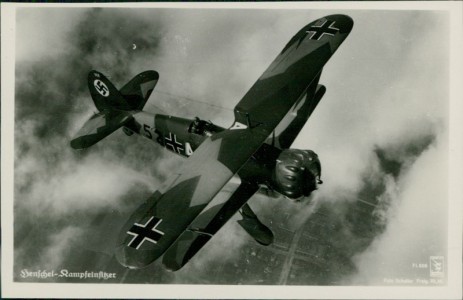 Alte Ansichtskarte Henschel-Kampfeinsitzer, 