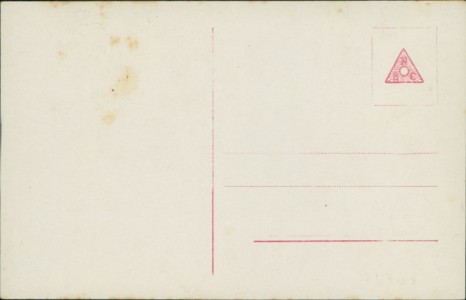 Adressseite der Ansichtskarte Unser erfolgreicher Kampf-Flieger Leutnant Leffers, 