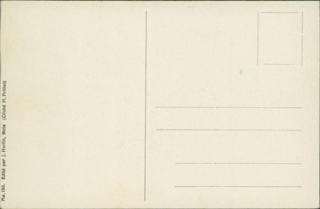 Adressseite der Ansichtskarte Metz, Prinz Friedrich Karl-Tor vor der Stadt-Erweiterung, Porte Serpenoise avant l'Elargissement