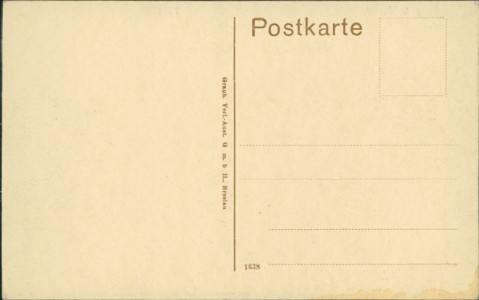 Adressseite der Ansichtskarte Burg b. Magdeburg, Total