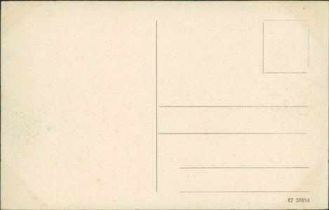 Adressseite der Ansichtskarte Tilsit / Sowjetsk, Teilansicht