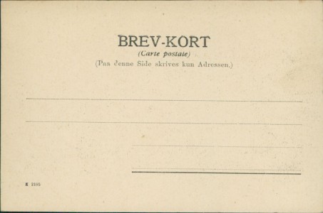 Adressseite der Ansichtskarte Fra Søholt, Teilansicht