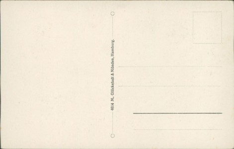 Adressseite der Ansichtskarte Buxtehude, Partie am Hafen