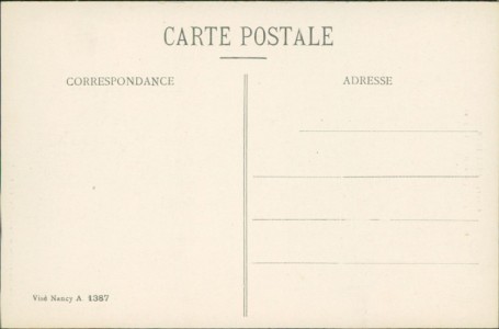 Adressseite der Ansichtskarte Hériménil, L'Eglise