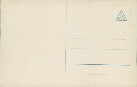 Adressseite der Ansichtskarte Helgoland, Hafen