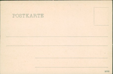 Adressseite der Ansichtskarte Helgoland, Teilansicht